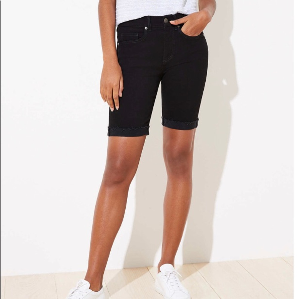 LOFT NWT Women's Skinny‎ Denim Bermuda Shorts
